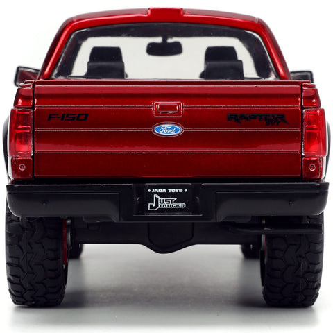 Just Trucks 2011 Ford F-150 SVT Raptor Pickup 1:24 Scale Diecast Model Mickey Thompson Red by Jada 33854