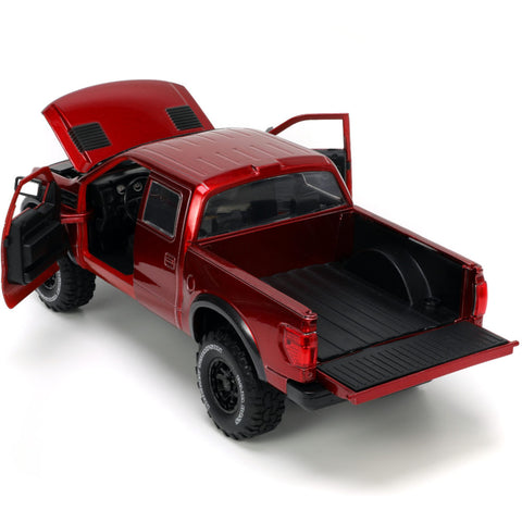 Just Trucks 2011 Ford F-150 SVT Raptor Pickup 1:24 Scale Diecast Model Mickey Thompson Red by Jada 33854