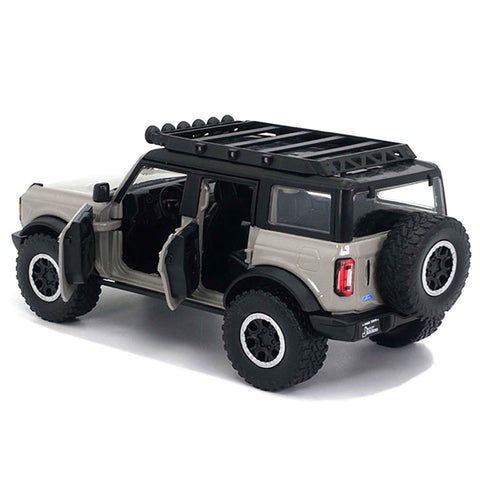 Just Trucks 2021 Ford Bronco 4x4 1:24 Scale Diecast Model Grey by Jada (No Window Box)