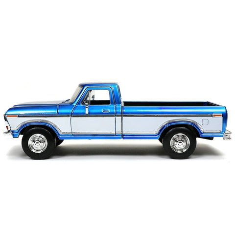 Just Trucks 1979 Ford F-150 Custom Pickup with Extra Wheels 1:24 Scale Diecast Model Blue by Jada 32309