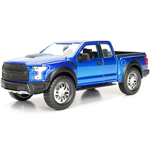 Just Trucks 2017 Ford F-150 Raptor Pickup 1:24 Scale Diecast Model Blue by Jada 98583