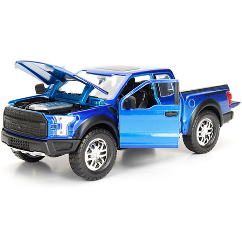 Just Trucks 2017 Ford F-150 Raptor Pickup 1:24 Scale Diecast Model Blue by Jada 98583
