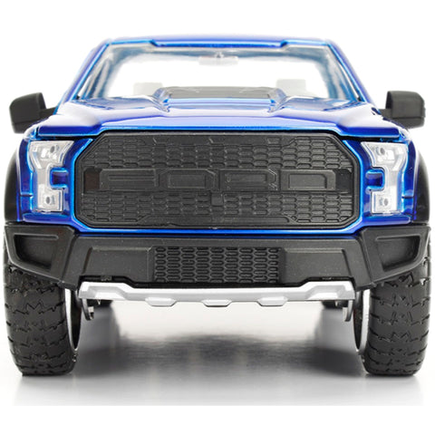 Just Trucks 2017 Ford F-150 Raptor Pickup 1:24 Scale Diecast Model Blue by Jada 98583