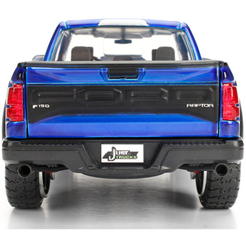 Just Trucks 2017 Ford F-150 Raptor Pickup 1:24 Scale Diecast Model Blue by Jada 98583