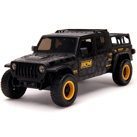 Just Trucks 2020 Jeep Gladiator 1:24 Scale Diecast Model Black B&M by Jada 32423