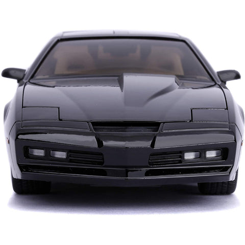 Knight Rider K.I.T.T. 1982 Pontiac Firebird with Light Up Feature 1:24 Scale Diecast Model Black by Jada 30086