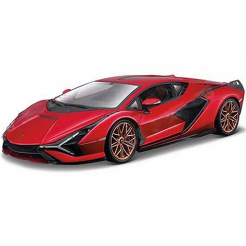 Lamborghini Sián FKP37 1:18 Scale Diecast Model Red by Bburago 18-11046-RD