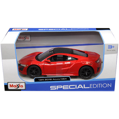 Maisto Special Edition 2018 Acura NSX 1:24 Scale Diecast Model Red by Maisto 31234