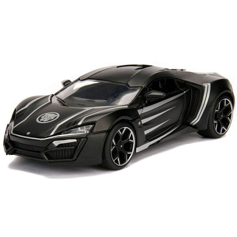 Marvel 2017 Lykan Hypersport 1:24 Scale Diecast Model with Black Panther Figure by Jada 99723