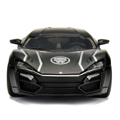 Marvel 2017 Lykan Hypersport 1:24 Scale Diecast Model with Black Panther Figure by Jada 99723