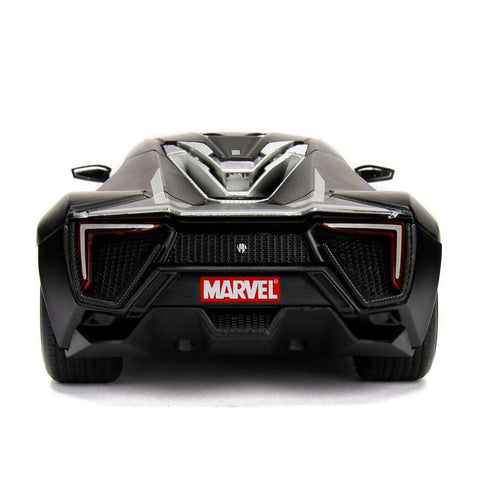 Marvel 2017 Lykan Hypersport 1:24 Scale Diecast Model with Black Panther Figure by Jada 99723