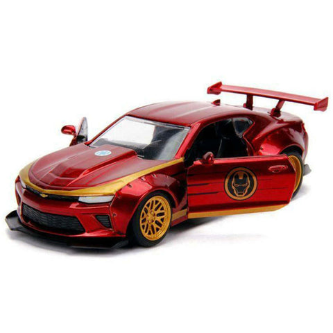 Marvel Avengers 2016 Chevy Camaro 1:32 Scale Diecast Model Iron Man by Jada 30298
