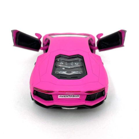 Matte Series 2012 Lamborghini Aventador 1:38 Scale Hot Pink by Kinsmart