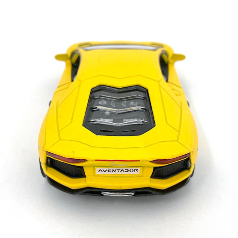 Matte Series 2012 Lamborghini Aventador 1:38 Scale Yellow by Kinsmart
