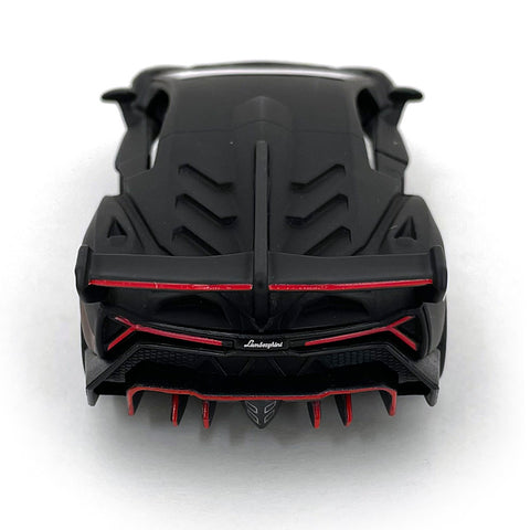 Matte Series 2014 Lamborghini Veneno 1:38 Scale Black by Kinsmart