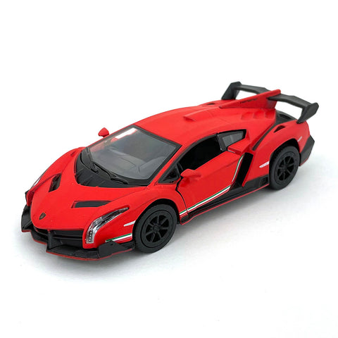 Matte Series 2014 Lamborghini Veneno 1:38 Scale Red by Kinsmart