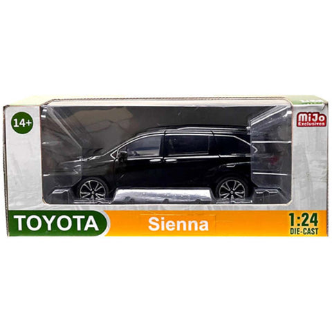 Mijo Exclusives Toyota Sienna 1:24 Scale Diecast Model Black USA Exclusive