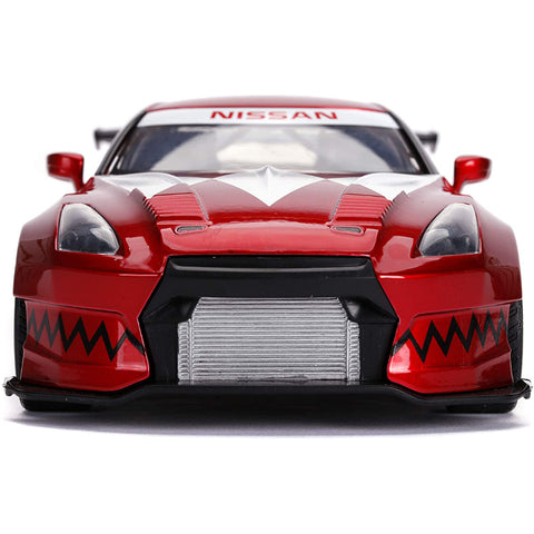 Power Rangers Nissan Skyline GT-R R35 1:24 Scale Diecast Model with Red Ranger by Jada 31908