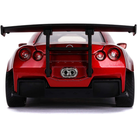 Power Rangers Nissan Skyline GT-R R35 1:24 Scale Diecast Model with Red Ranger by Jada 31908