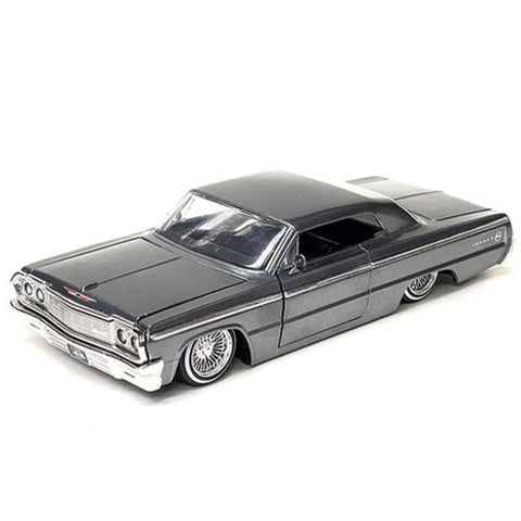 Street Low Rider 1964 Chevrolet Impala SS 1:24 Scale Diecast Model Gray by Jada 33607