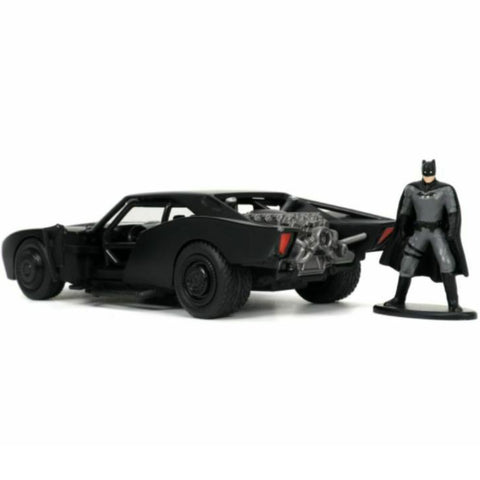The Batman (2022) Movie Batmobile & Batman Figure 1:32 Scale Diecast Model Black by Jada 32042