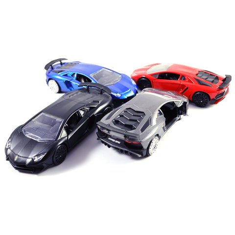 2017 Lamborghini Aventador SV 1:32 Scale Diecast Model Black/Blue/Red/Gray by Jada (SET OF 4) tate