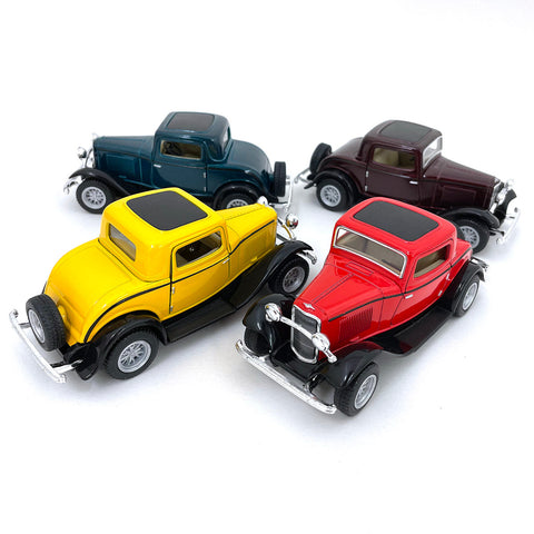 1932 Ford 3-Window Coupe 1:34 Scale Model by Kinsmart (FULL BOX of 12)