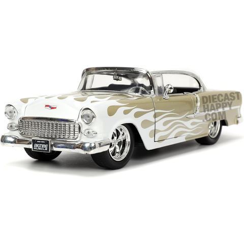 1955 Chevy Bel-Air 1:24 Scale Diecast Model Gold by Jada