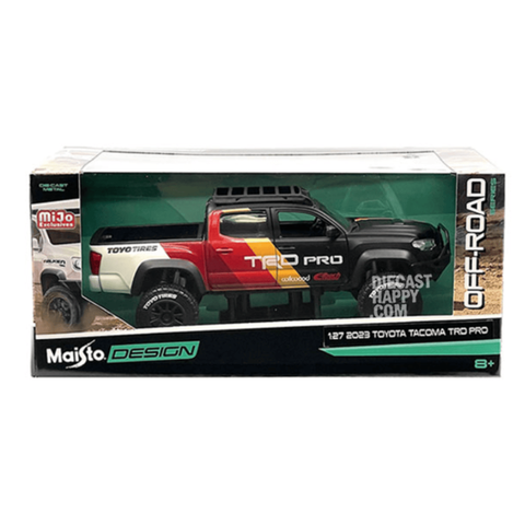 2023 Toyota Tacoma TRD Pro Off-Road 1:27 Scale Diecast Model Black