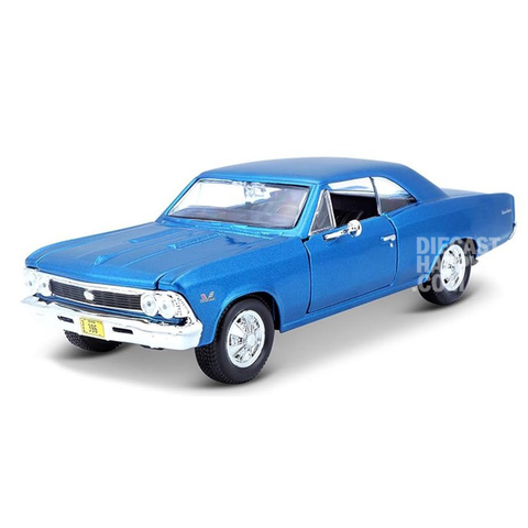 1966 Chevy Chevelle SS 396 1:24 Scale Diecast Model Blue by Maisto 31960