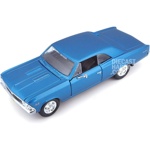 1966 Chevy Chevelle SS 396 1:24 Scale Diecast Model Blue by Maisto 31960