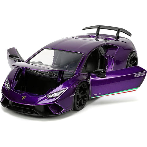 2019 Lamborghini Huracan LP 640-4 Performante 1:24 Purple by Jada 34214