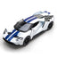 2017 Ford GT with Stripes 1:38 Scale Diecast Model White by Kinsmart