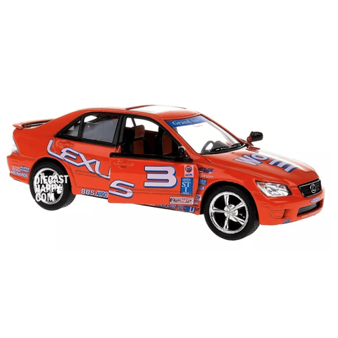 2001 Lexus IS300 1:36 Scale Diecast Model Orange by Kinsmart