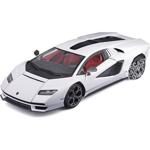 2022 Lamborghini Countach LPI 800-4 1:24 Scale Diecast Model White by Bburago