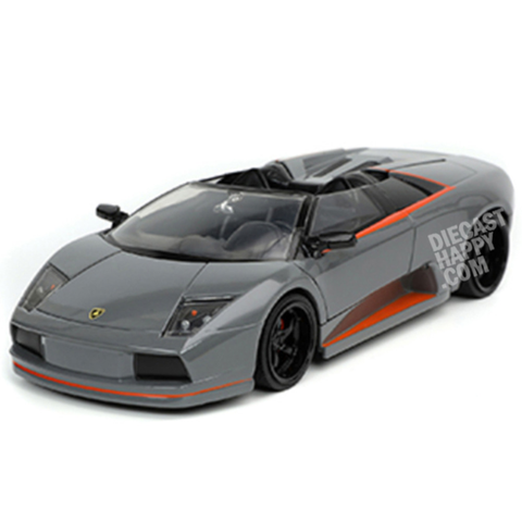 2004 Lamborghini Murcielago Roadster 1:24 Scale Diecast Model Gray by Jada 32569