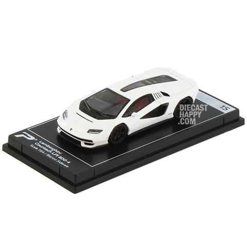 2022 Lamborghini Countach LPI 800-4 1:64 Scale Diecast Model White by PosterCars