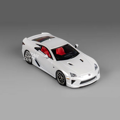 2010 Lexus LFA 1:64 Scale Diecast Model Pearl White by CM Model