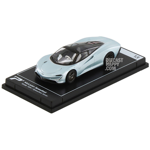 2020 McLaren Speedtail 1:64 Scale Diecast Model Silver by PosterCars