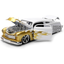 1951 Mercury 1:24 Scale Diecast Model White with Gold Flames by Jada 36452