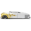 1951 Mercury 1:24 Scale Diecast Model White with Gold Flames by Jada 36452