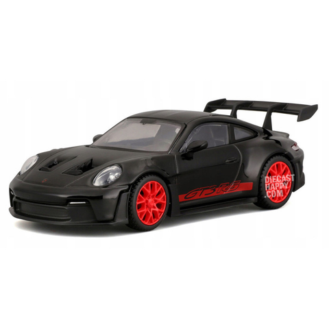 Porsche 911 GT3 RS 1:43 Scale in Black by Bburago 18-38313BK