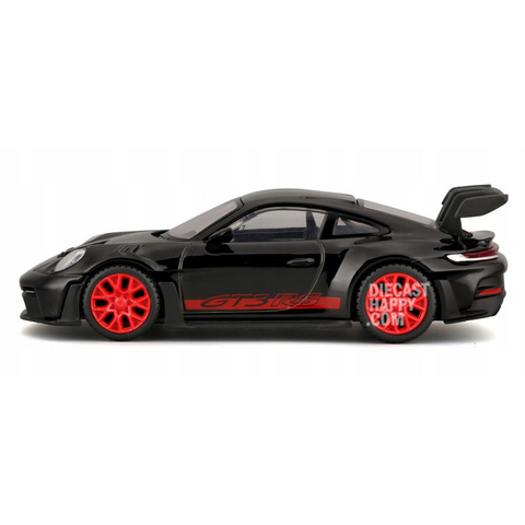 Porsche 911 GT3 RS 1:43 Scale in Black by Bburago 18-38313BK