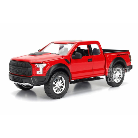 2017 Ford F-150 Raptor 1:24 Scale Diecast Model Red by Jada (NO BOX)
