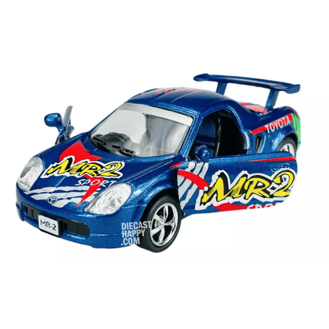 1999 Toyota MR2 1:34 Scale Diecast Model Metallic Blue by Kinsmart