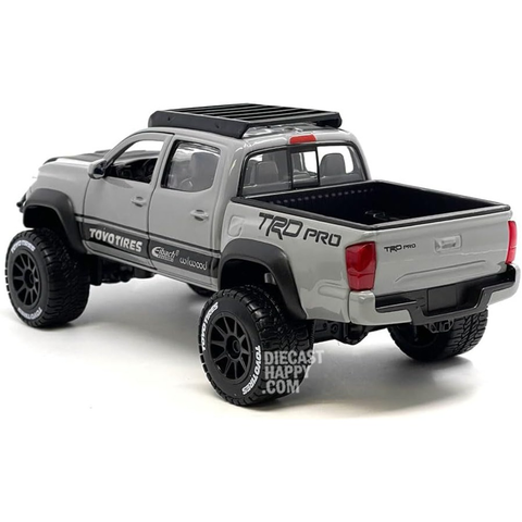 2023 Toyota Tacoma TRD Pro Off-Road 1:27 Scale Diecast Model Cement Grey