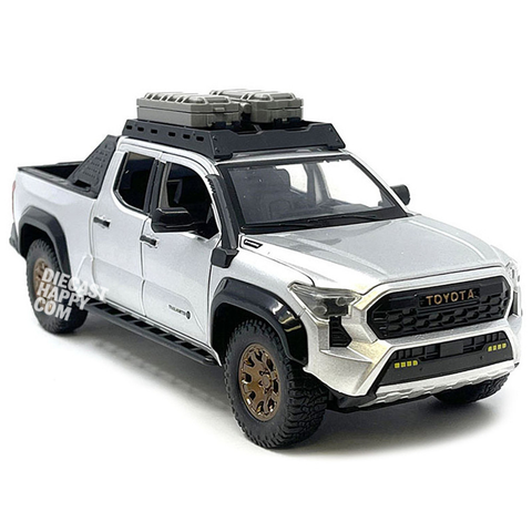 2024 Toyota Tacoma Trailhunter 1:24 Scale Diecast Model Silver