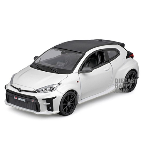 2021 Toyota GR Yaris 1:24 Scale Diecast Model Ice Cap White by Maisto