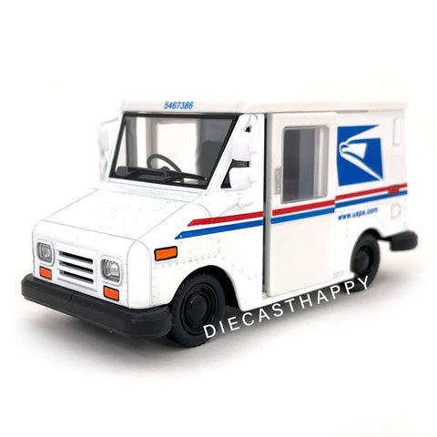USPS Mail Delivery Truck 1:36 Scale Diecast Model White by Kinsmart