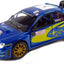 2007 Subaru Impreza WRC 1:36 Scale Diecast Model Blue by Kinsmart